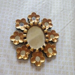 Floral wall mirror hanging